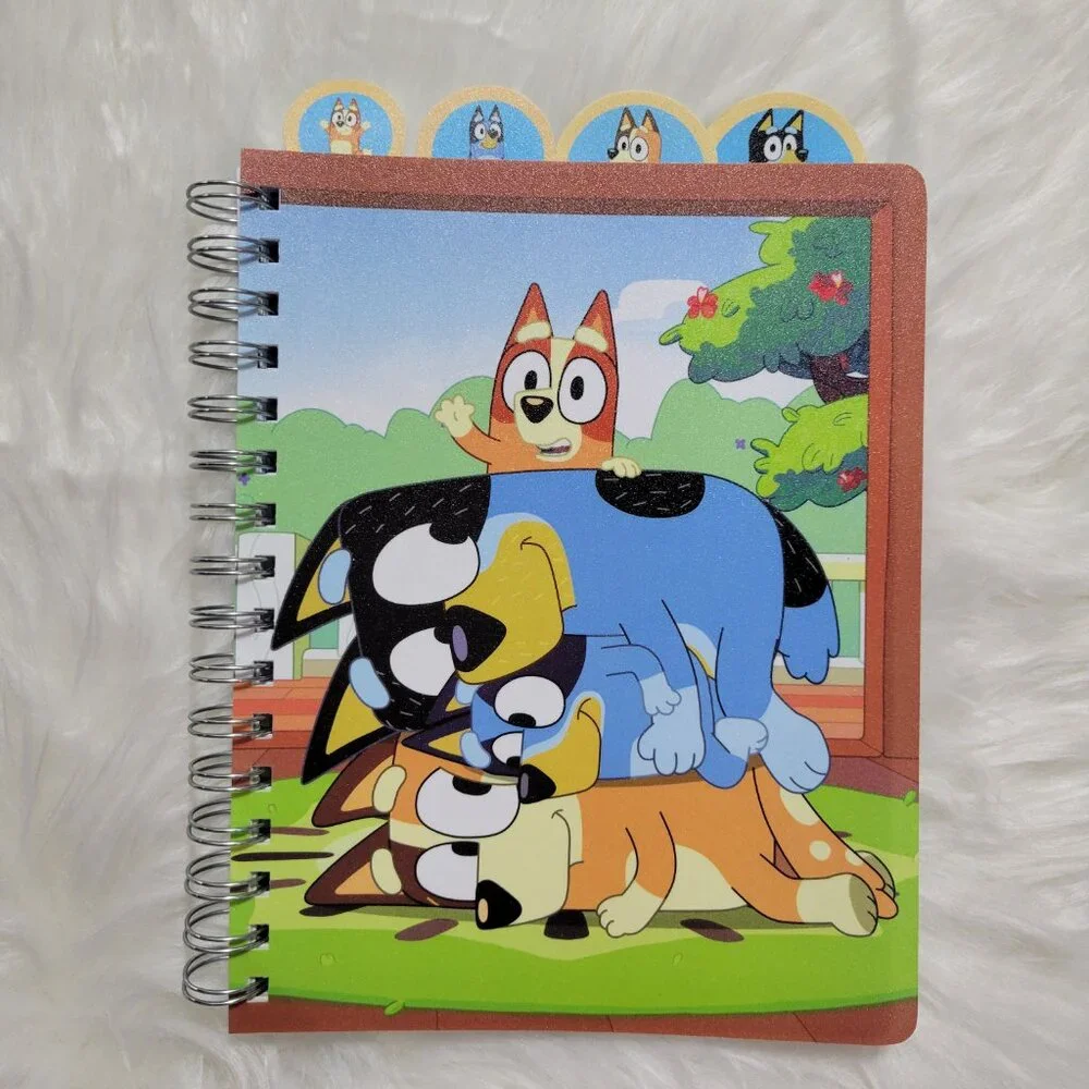 Bluey Tabbed Spiral Notebook
